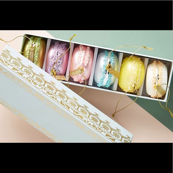 Anthropologie Other - Macaron Ornaments, Set of 6